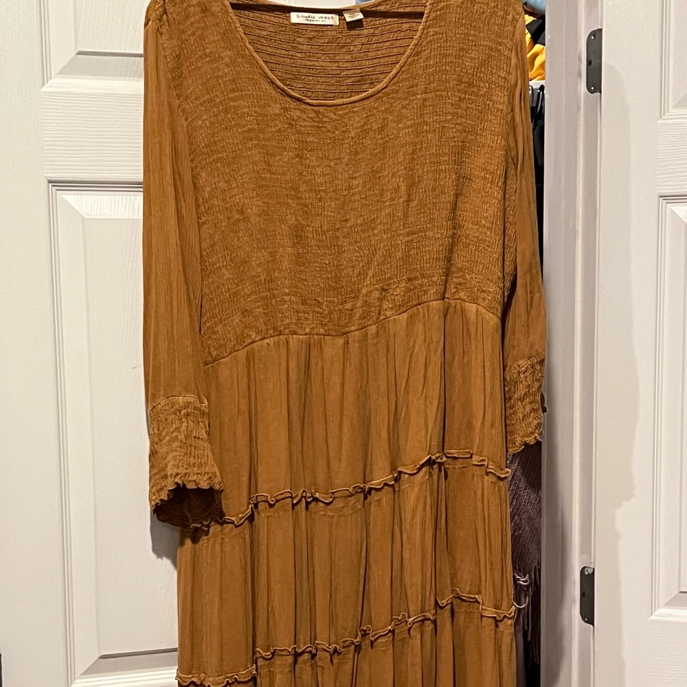 Brand new mustard maxi dress from Cracker Barrel